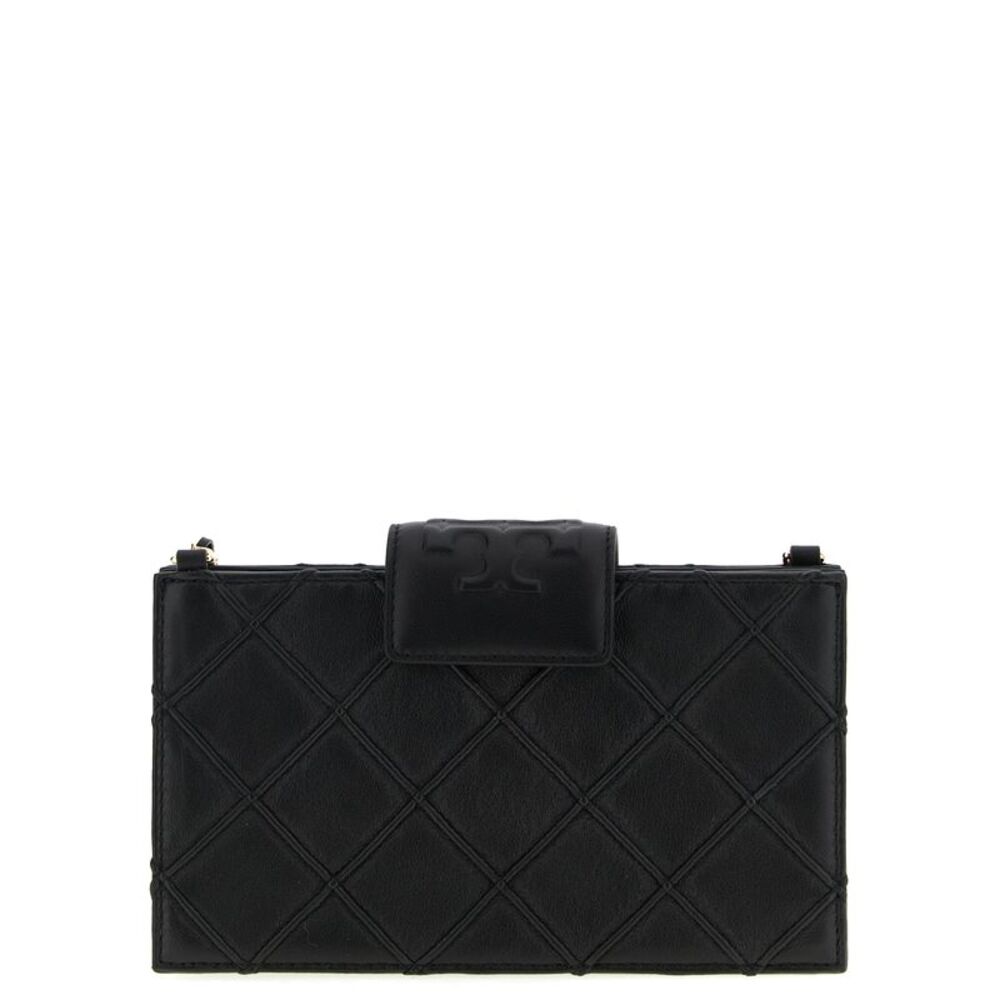 Tory Burch Black Lamb Leather Women's Cardholder